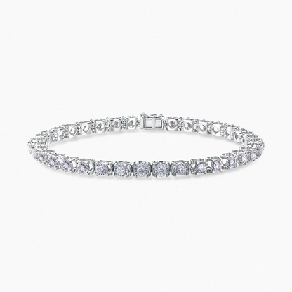 molaio CLASSIC Medium Tennis Bracelet with 1.5ct White Round Diamond