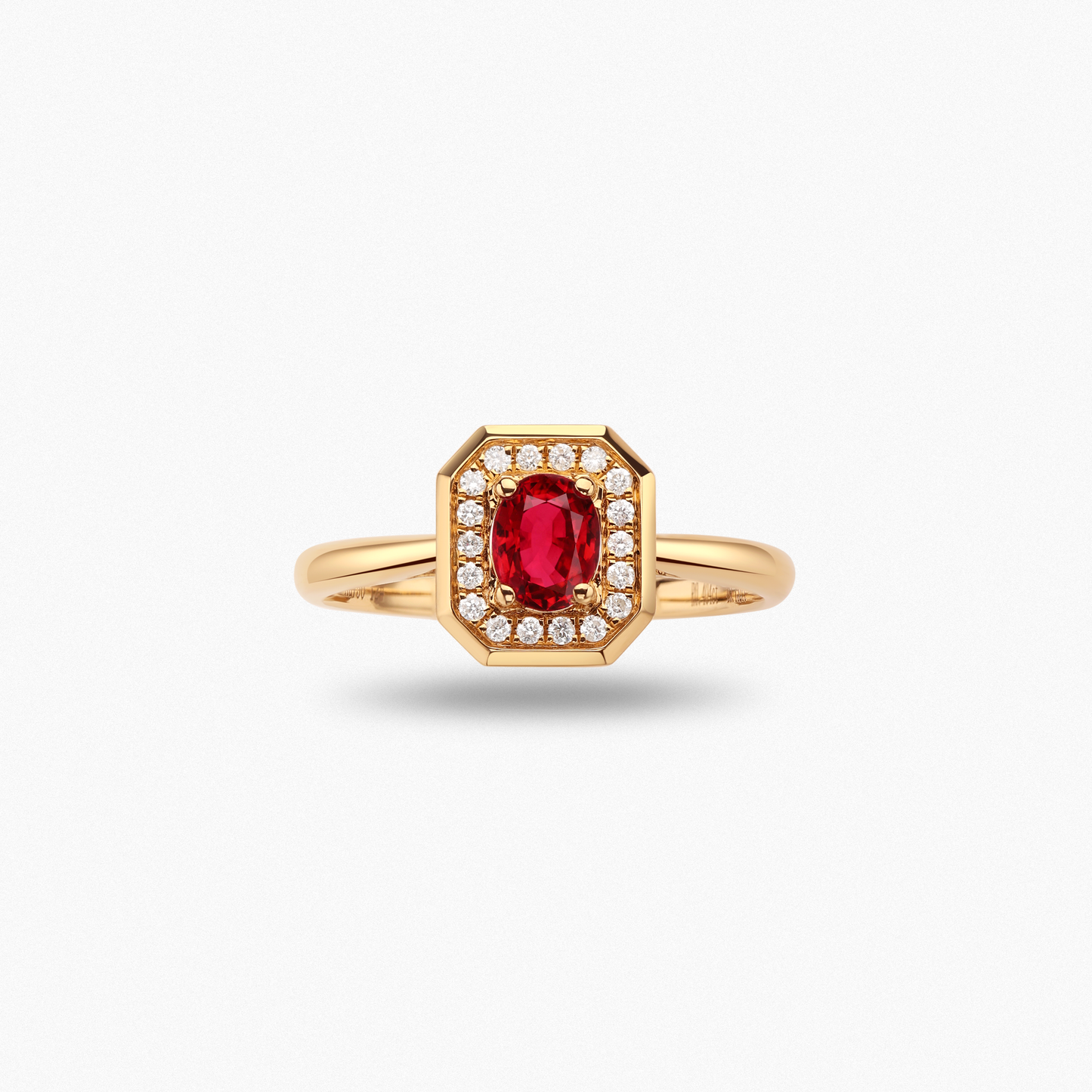 IMPERIA Vintage Ring with 0.40 Carat Ruby