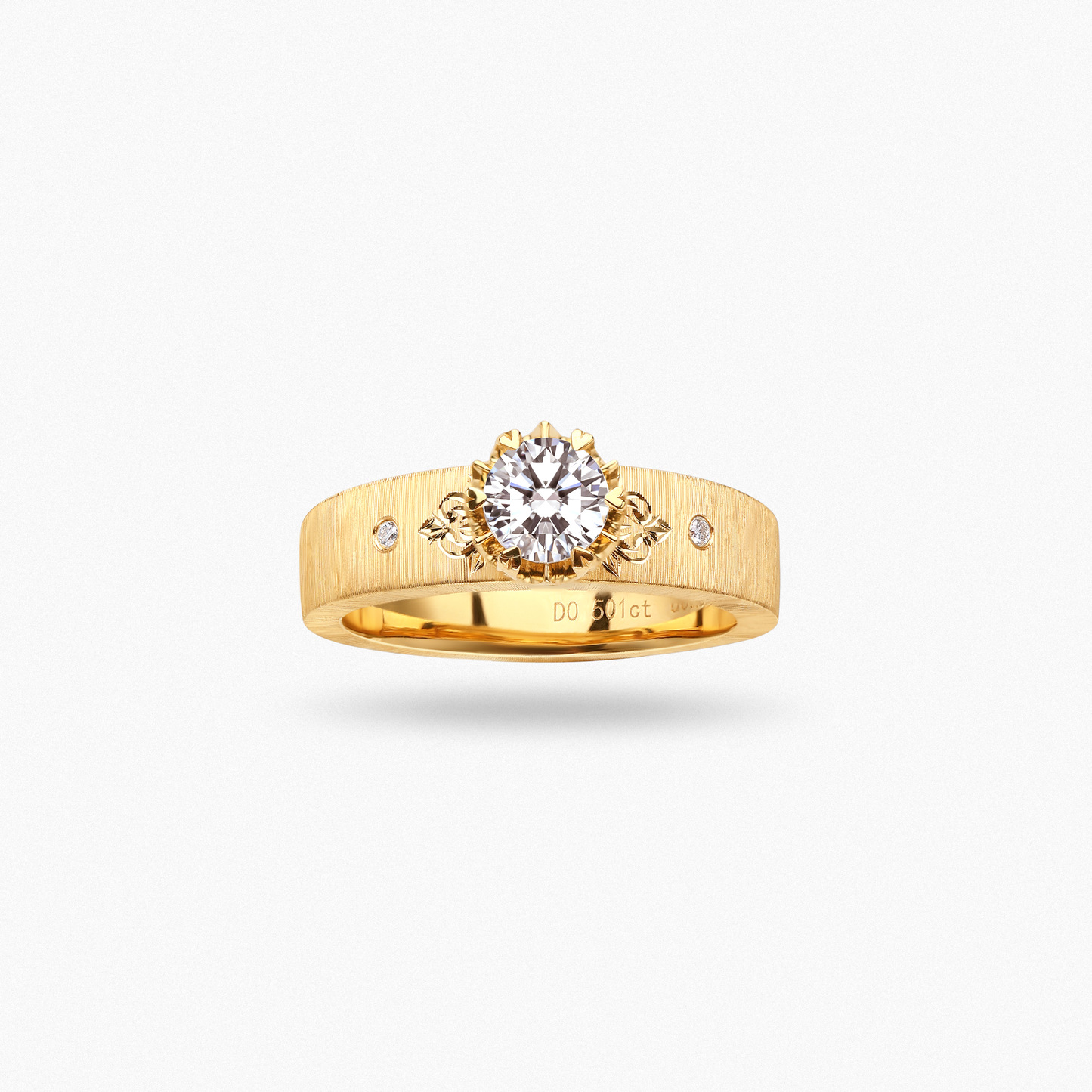 IMPERIA Vintage Brushed Finish Diamond Ring