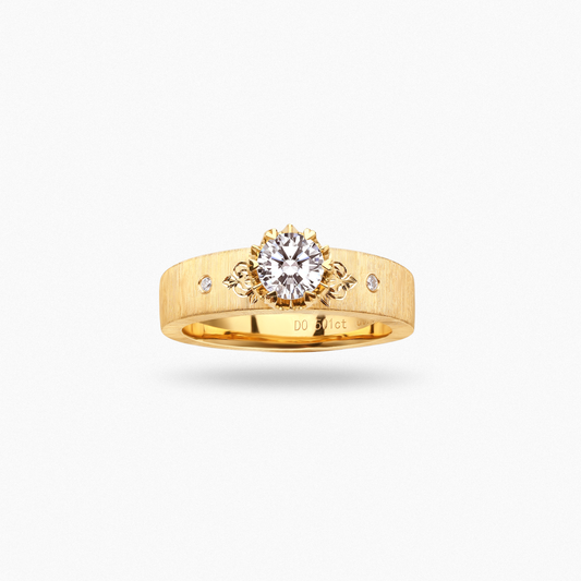 IMPERIA Vintage Brushed Finish Diamond Ring