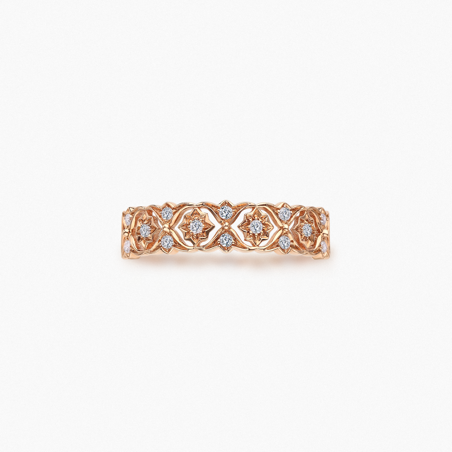 IMPERIA Vintage Hollowed-out Diamond Ring