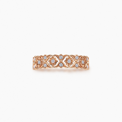 IMPERIA Vintage Hollowed-out Diamond Ring