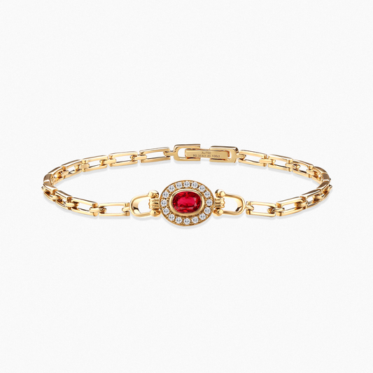 IMPERIA  Chain Bracelet with 0.35ct Ruby