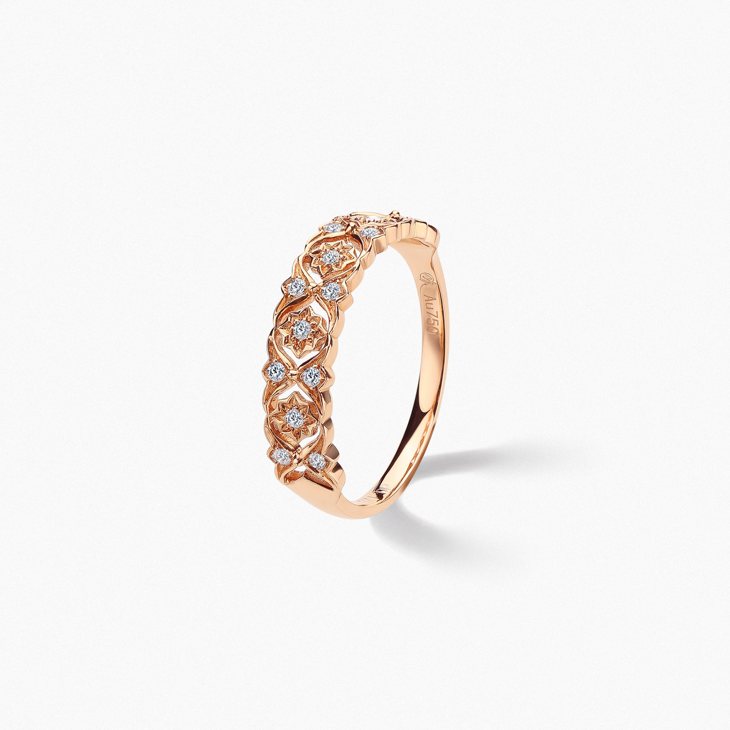 IMPERIA Vintage Hollowed-out Diamond Ring