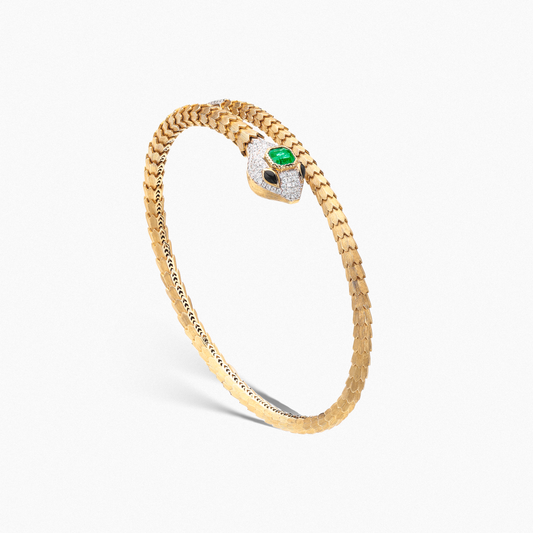 OUROBOROS Emerald Snake Bracelet