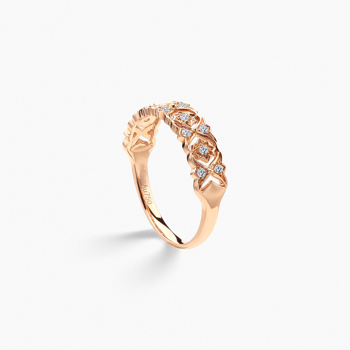 IMPERIA Vintage Hollowed-out Diamond Ring