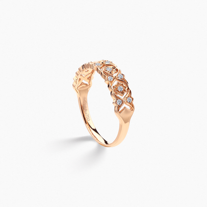 IMPERIA Vintage Hollowed-out Diamond Ring